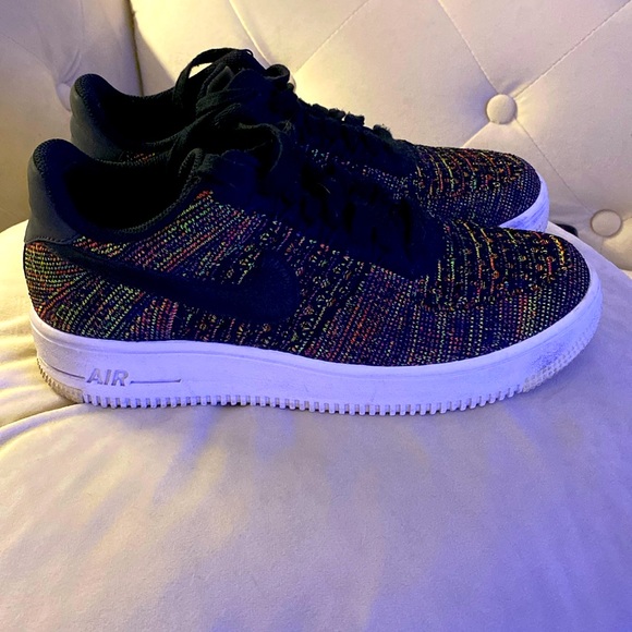 Nike Multicolor Fly Knit AF 1s - Picture 1 of 5